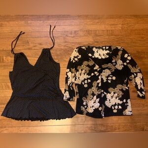 Sleeveless and full sleeve tops size large bundle